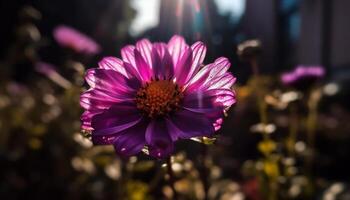 une vibrant bouquet de multi coloré fleurs apporte la nature beauté à l'intérieur généré par ai photo