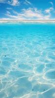 tropical plage avec blanc le sable et turquoise mer l'eau ai généré photo