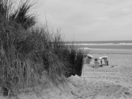 île de langeoog dans la mer du nord photo