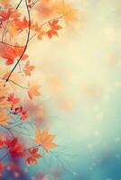 l'automne Contexte avec chute feuilles photo