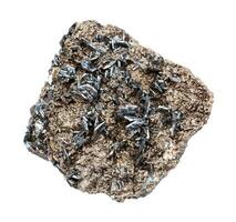 magnétite magnétite cristaux dans matrice isolé photo