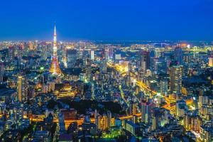 horizon de la ville de tokyo au japon photo
