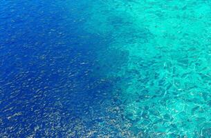 fond de surface de leau bleue photo