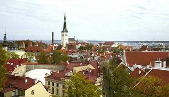 Tallinn vieux ville Maisons, Estonie photo