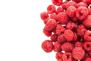 framboise sur blanc photo