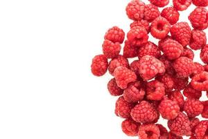 framboise sur blanc photo