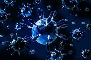 virus cellules abstrait 3d illustration photo