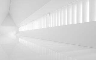 le blanc vide chambre, 3d le rendu. photo