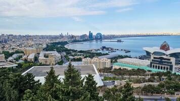 baku - captivant mélange de culture, histoire, et innovation dans azerbaïdjan vibrant Capitale photo