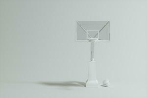 3d modèle de basketball des stands, 3d le rendu. photo