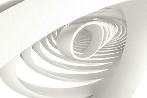 3d le rendu, blanc intérieur bâtiment structure photo