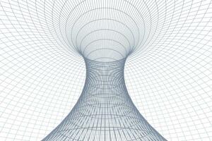 3d le rendu, courbe lignes avec foncé Contexte photo