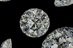 luxe diamant gemme, 3d le rendu photo