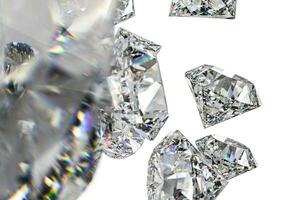 luxe diamant gemme, 3d le rendu photo