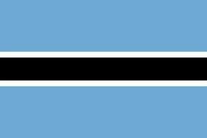 le officiel courant drapeau de république de botswana. Etat drapeau de botswana. illustration. photo