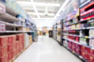 supermarché flou abstrait dans grand magasin photo