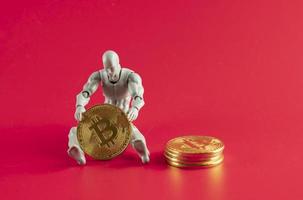 crypto-monnaie bitcoin. monnaie numérique du futur photo