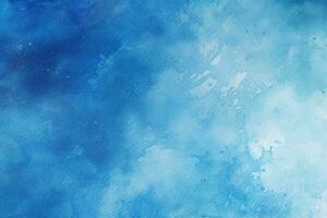 abstrait bleu aquarelle Contexte texture avec certains taches et taches sur il, abstrait aquarelle peindre Contexte foncé bleu Couleur grunge texture pour arrière-plan, ai généré photo