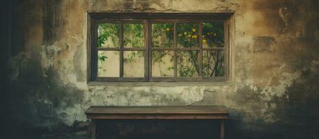 ancien style fenêtre dans vieux maison photo