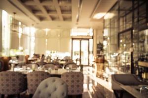 flou abstrait défocalisé restaurant et café intérieur photo