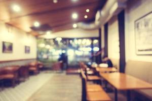 café et restaurant flou abstrait photo