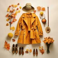 l'automne saison vêtements haute qualité ai généré image photo