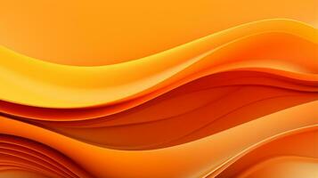 3d Orange abstrait vague Contexte photo