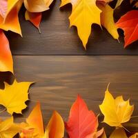 l'automne orange, feuilles tomber abstrait arrière-plan, feuille Aléatoire élément Extérieur photo