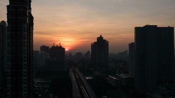 Aube dans Bangkok, Thaïlande photo