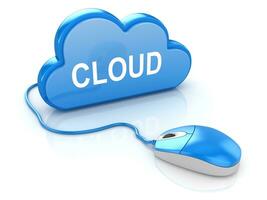 ordinateur Souris avec nuage photo