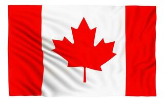 canadien drapeau isolé photo