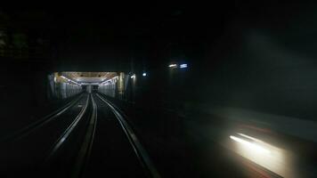 vue de fenêtre dans Paris métro photo