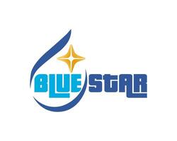 bleu étoile moderne logo conception photo