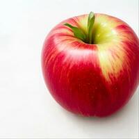 croustillant rouge Pomme une Frais studio coup mettant en valeur le beauté, génératif ai photo