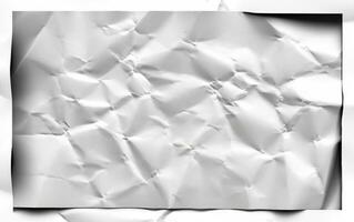 photo blanc froissé papier texture Contexte conception espace blanc Ton