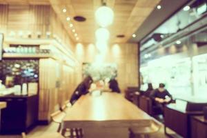 flou abstrait et intérieur de café café défocalisé photo
