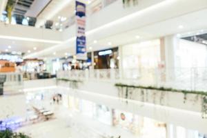 Flou abstrait et bokeh centre commercial défocalisé intérieur du grand magasin photo