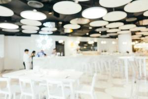 flou abstrait et restaurant défocalisé photo