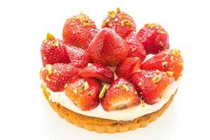 dessert sucré à la fraise sur une tarte photo
