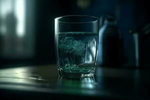 verre l'eau. produire ai photo