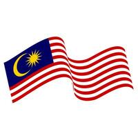 le drapeau de Malaisie. malais drapeau. Bendera Malaisie. photo