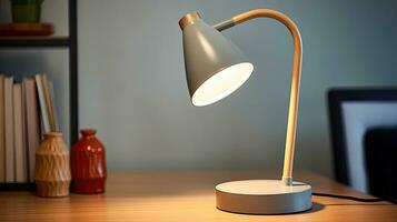moderne scandinave style bureau lampe. idée pour intérieur conception. génératif ai photo