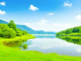 beauté de la nature pittoresque paysage, génératif ai photo