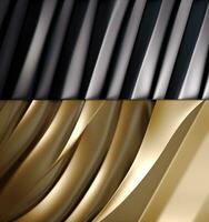 ensemble texture de une groupe de métal ondulé vieux acier brillant Contexte argent or couleur. ai généré. photo