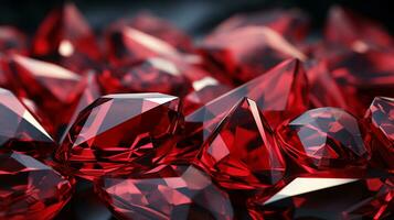 Contexte rouge diamant ai photo