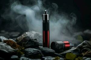 e cigarette pour vapoter nicotine. produire ai photo