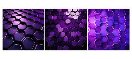 abstrait violet hexagone Contexte photo