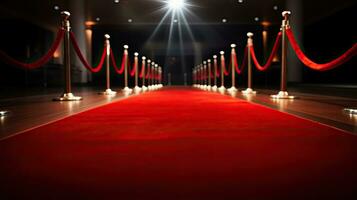 vide rouge tapis pour célébrités avec les paparazzis. décerner. génératif ai photo