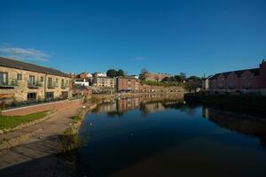 Exter, dévon, Angleterre Royaume-Uni L'Europe , 2023 - quai paysage sur rivière EXE front de mer. photo