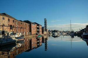 exter quai devon Angleterre Royaume-Uni L'Europe , quai paysage sur rivière EXE front de mer. photo